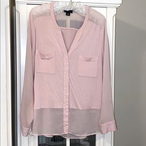 Blush pink pretty stylish blouse